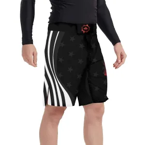American Flag Black Fight Shorts