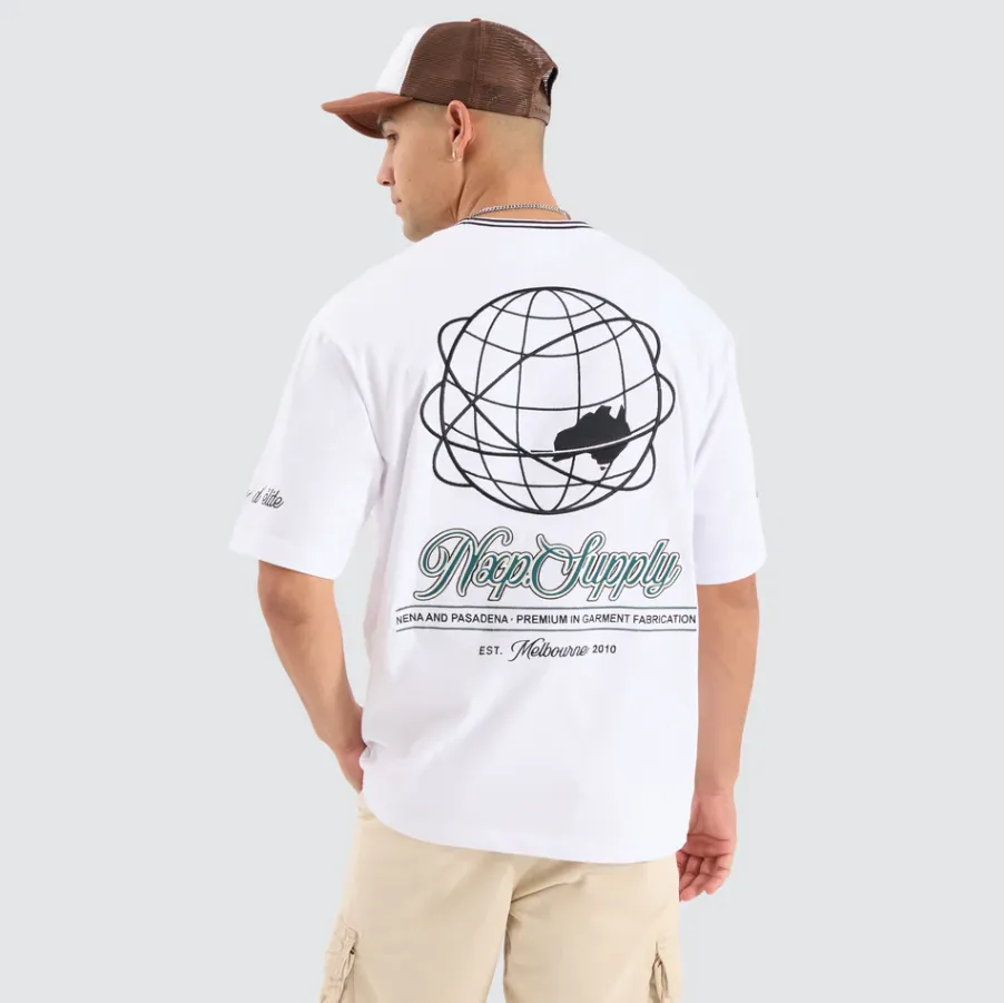 Anglo Oversized Tee Optical White