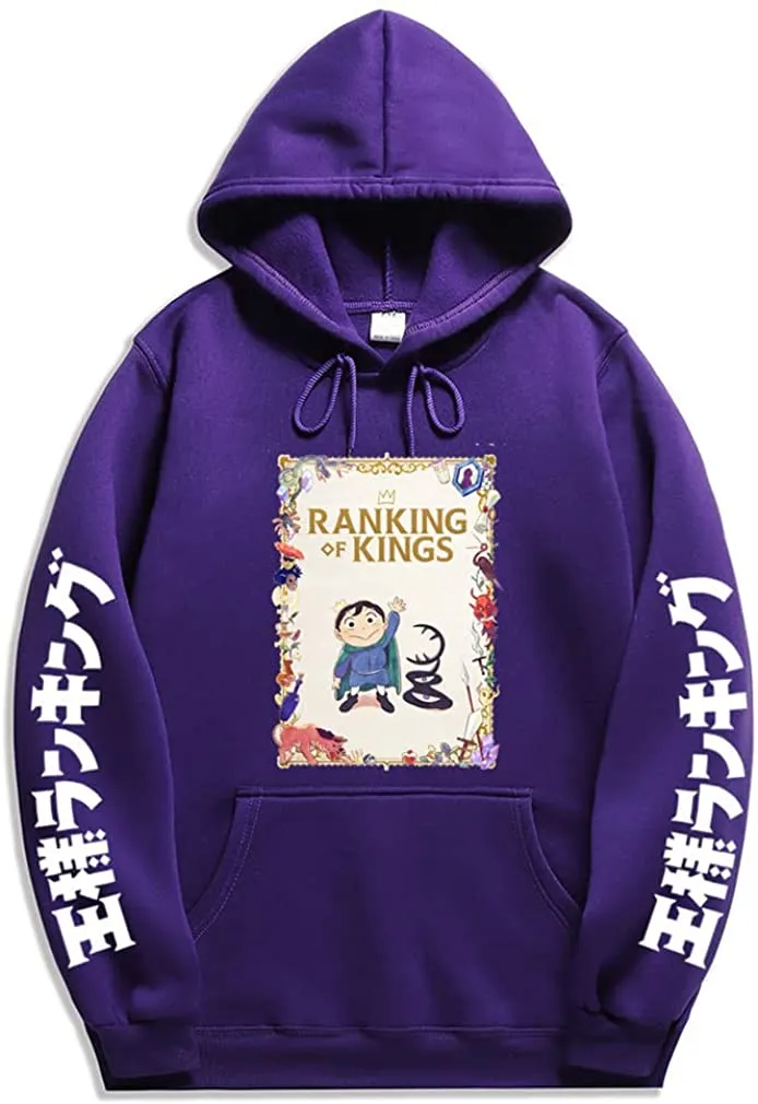 Anime Ranking of Kings Hoodies - Kage & Bojji Pullover Hooded Sweatshirt