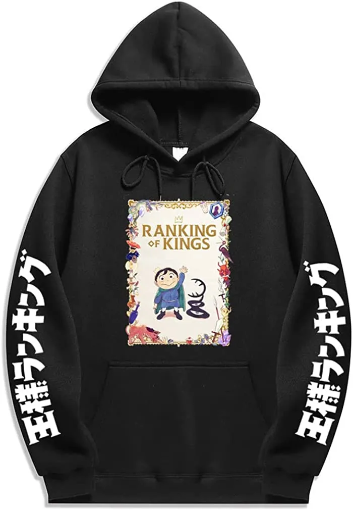Anime Ranking of Kings Hoodies - Kage & Bojji Pullover Hooded Sweatshirt