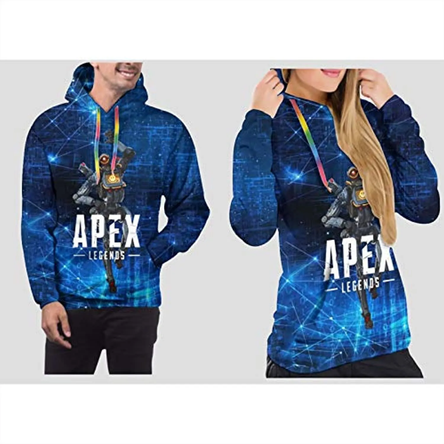 Apex Legends Hoodies - Pathfinder Fashion 3D Print Drawsrting Pullover Gaming Hoodie