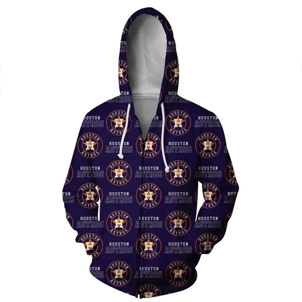 Baseball Houston Astros Hoodies - Pullover Blue Hoodie