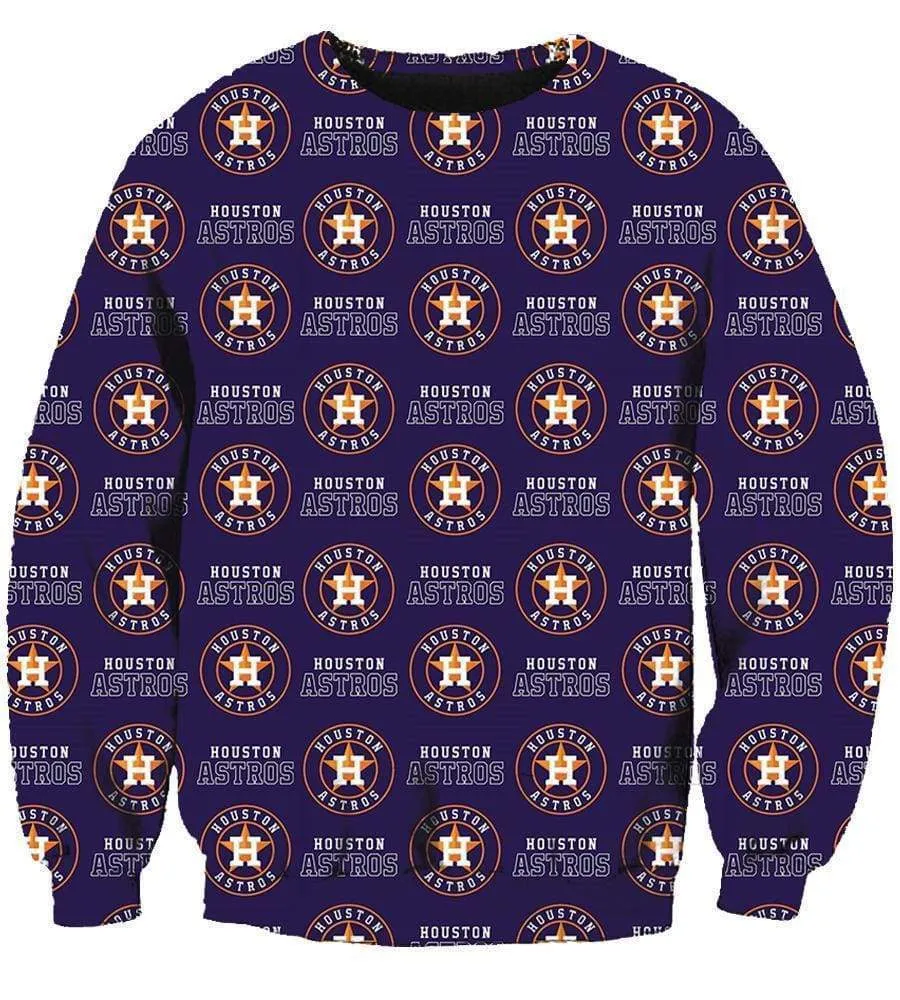 Baseball Houston Astros Hoodies - Pullover Blue Hoodie