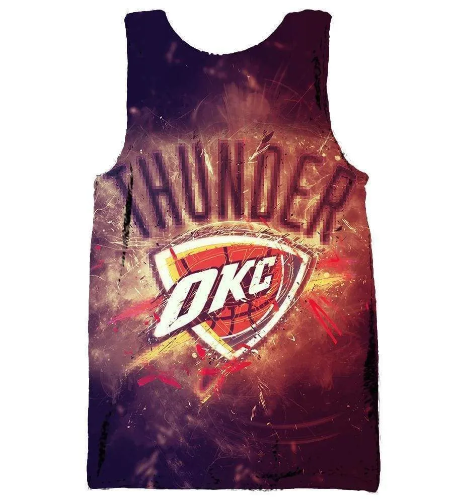 Basketball Oklahoma City Thunder Hoodies - Pullover Thunder 3D Hoodie