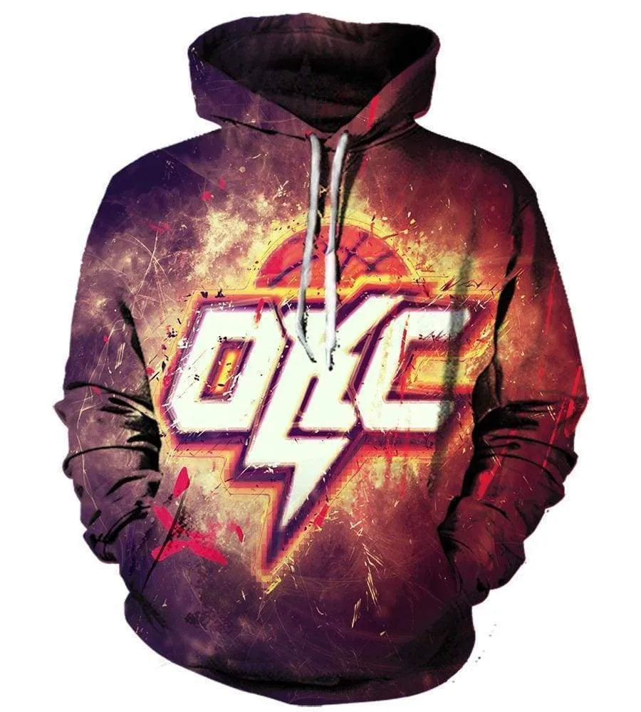 Basketball Oklahoma City Thunder Hoodies - Pullover Thunder 3D Hoodie