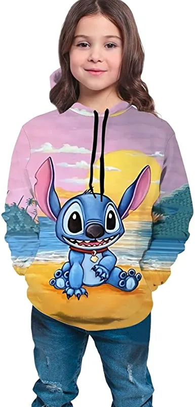 Cute Cartoon lilo & Stitch Hoodie Pullover Sweatshirt Anime Hoodies