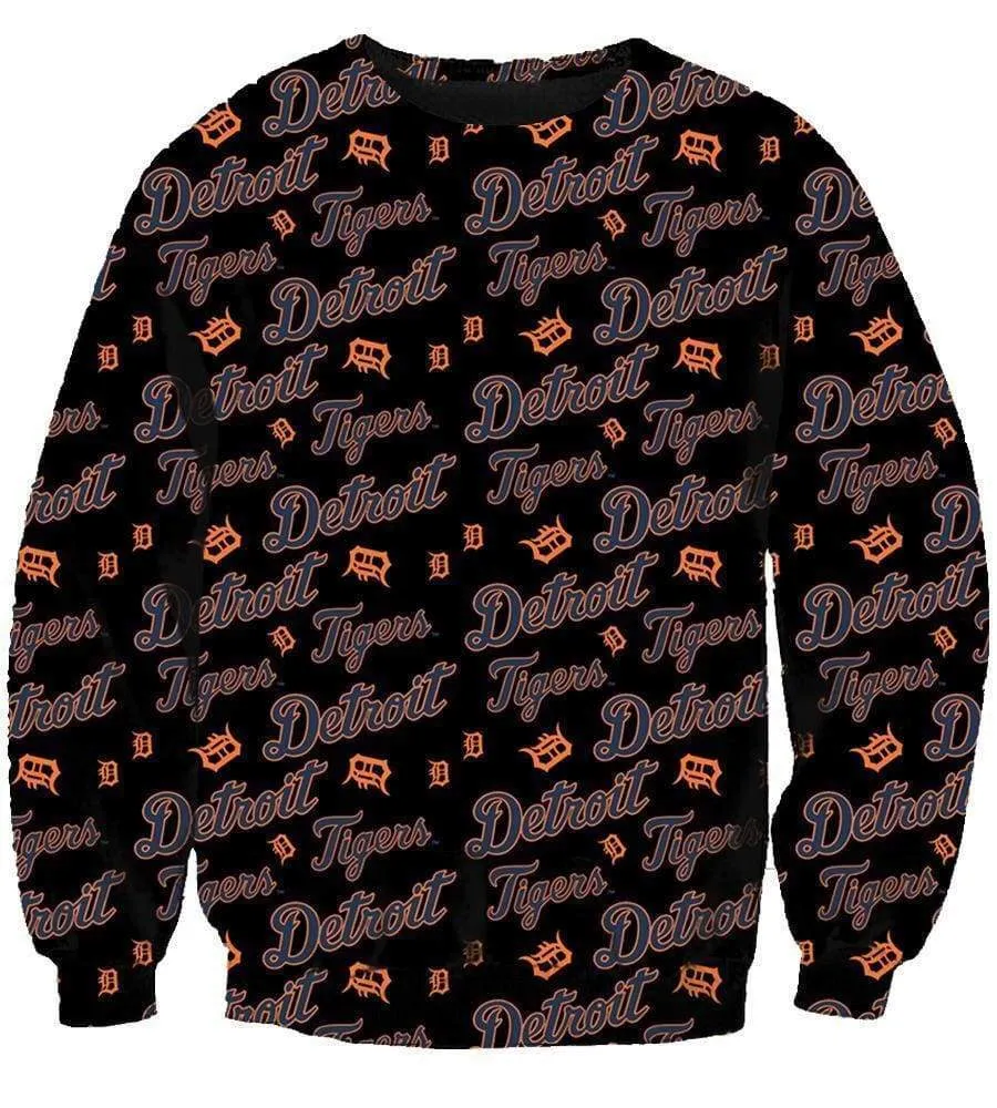 Detroit Tigers Hoodies - Pullover Black Hoodie