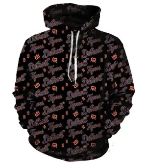 Detroit Tigers Hoodies - Pullover Black Hoodie