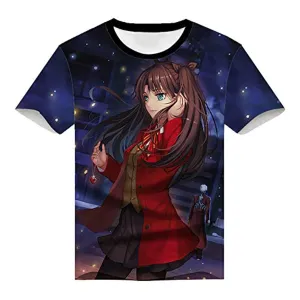 Fate Zero Fate/Stay Night Hoodies - 3D Printed Anime T-Shirt Funny Short Sleeve Tee Tops
