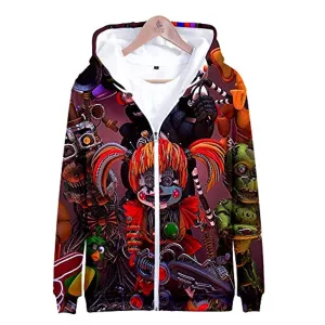 Five Nights at Freddy's Hoodies - FNAF Hooded Zipper Jacket Coat