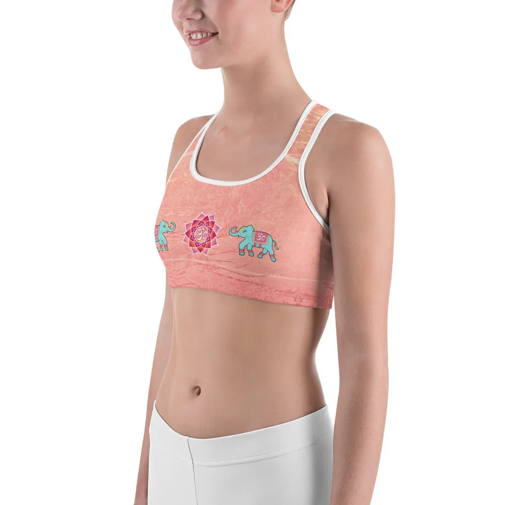 Lotus Sunrise - Yoga Sports bra