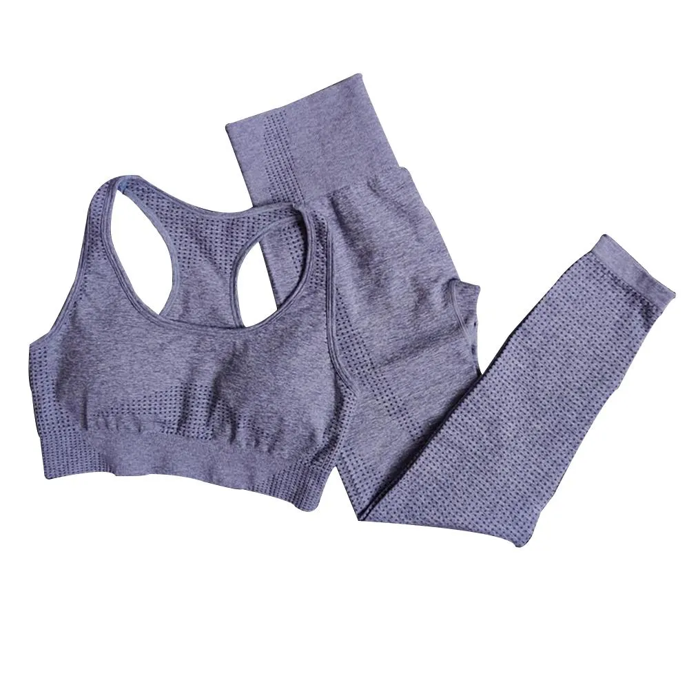Seamless Gym Fitness Clothing Leggings Set
