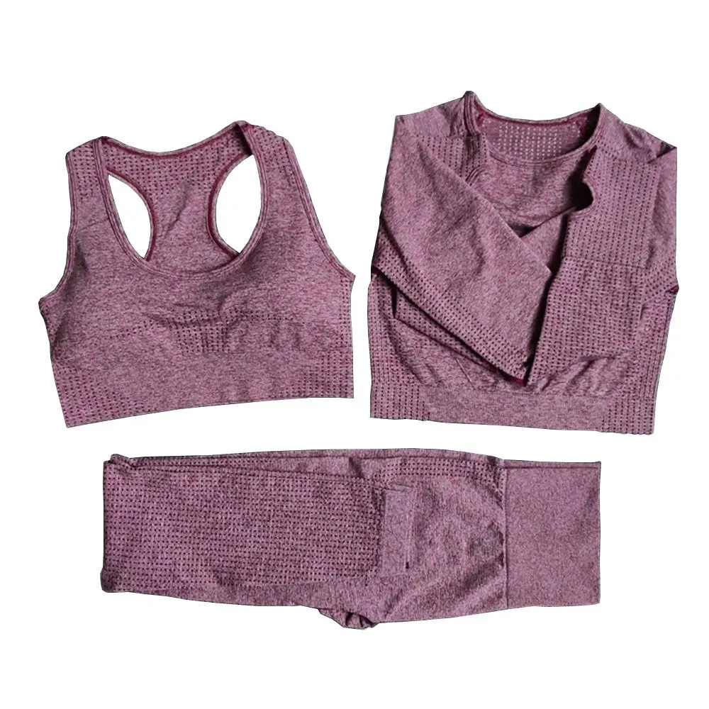 Seamless Gym Fitness Clothing Leggings Set