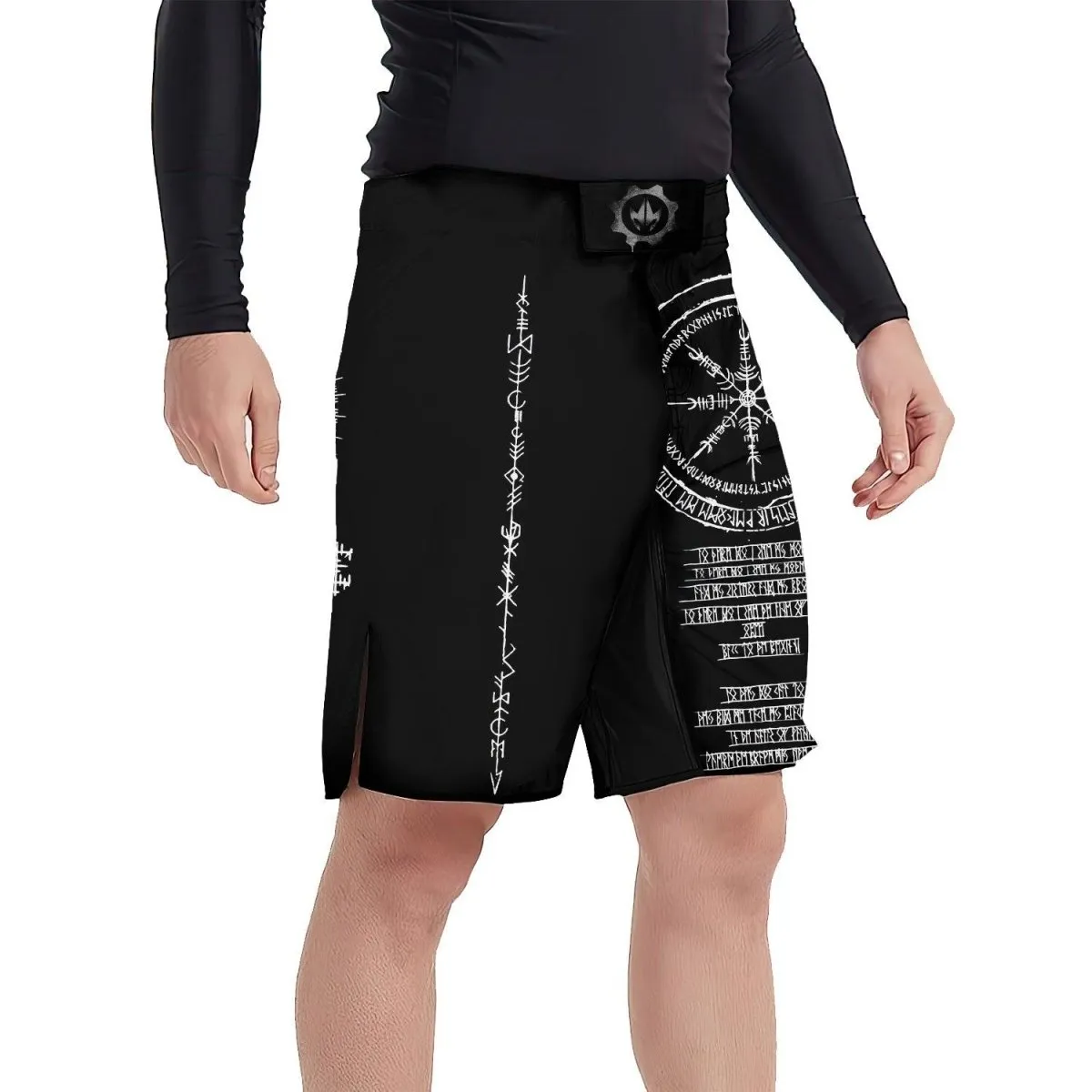 Vikings Shield Runes Fight Shorts
