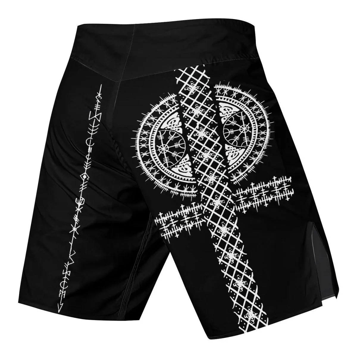Vikings Shield Runes Fight Shorts